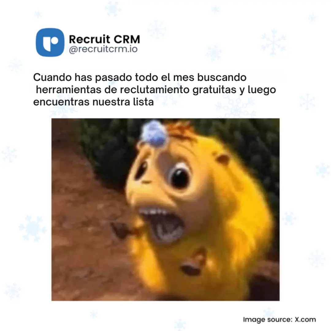 Cuando has pasado todo el mes buscando herramientas de reclutamiento gratuitas y luego encuentras nuestra lista