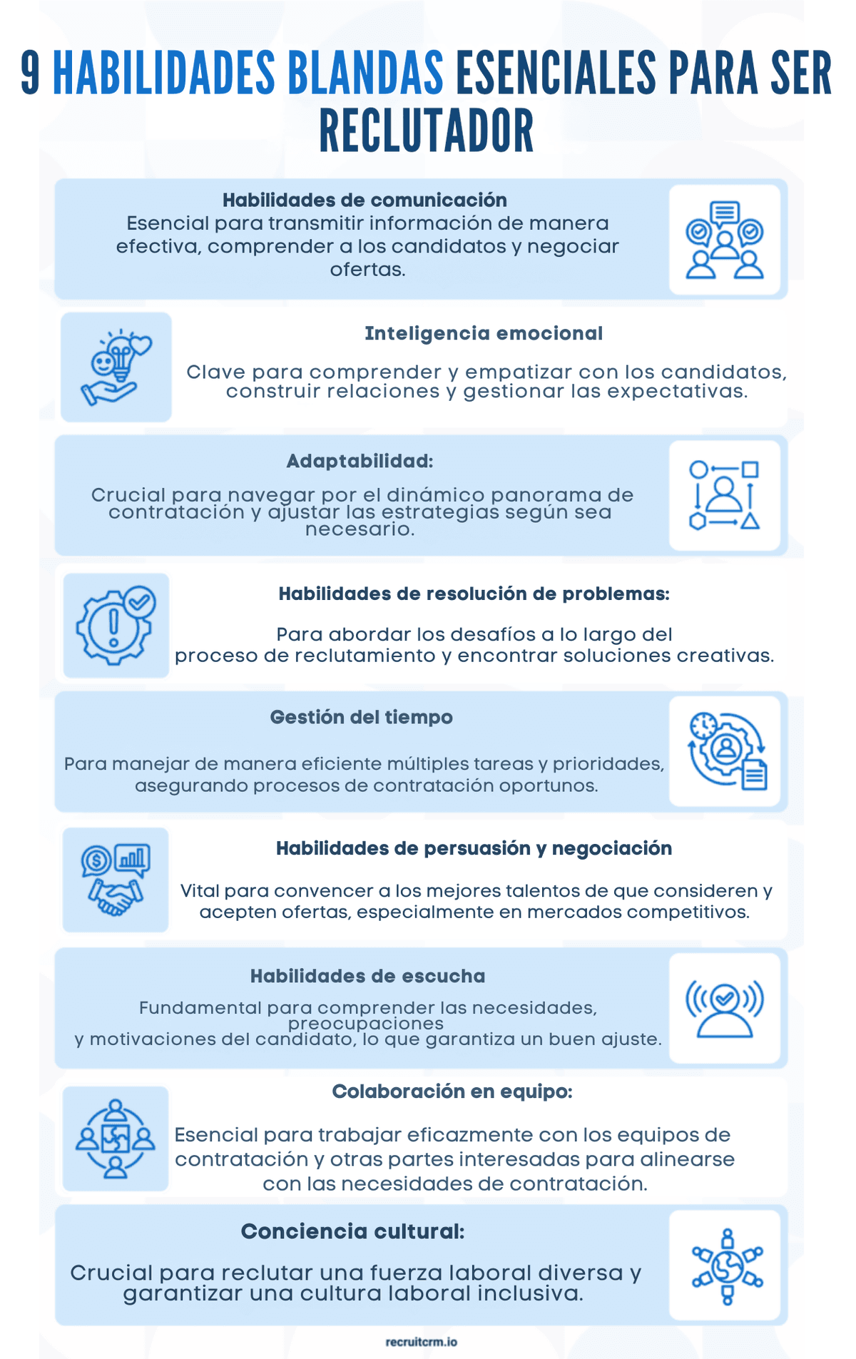 9 HABILIDADES BLANDAS ESENCIALES PARA SER RECLUTADOR