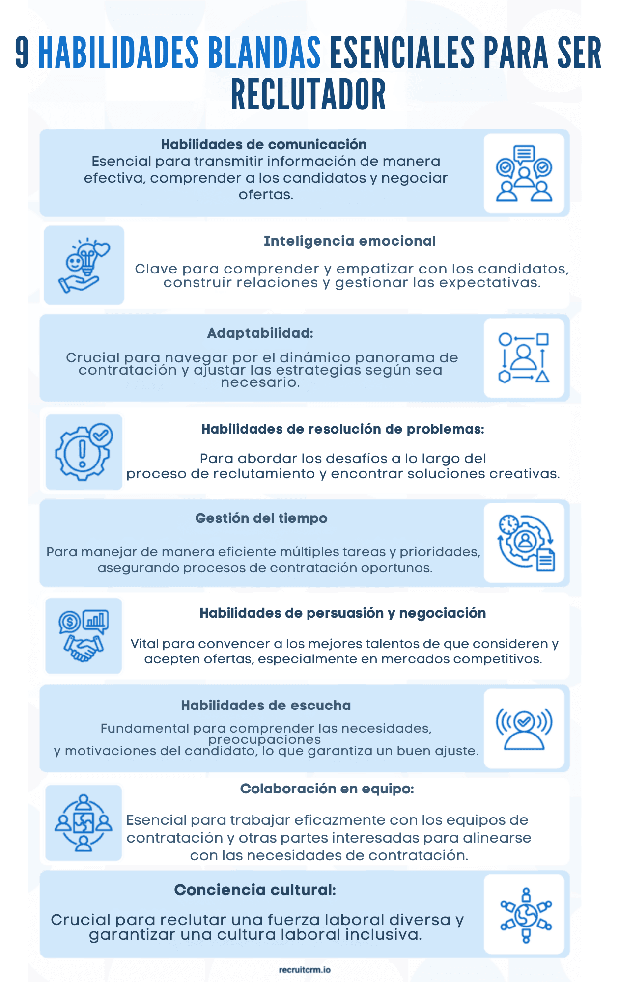 9 HABILIDADES BLANDAS ESENCIALES PARA SER RECLUTADOR
