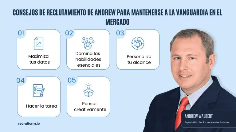 CONSEJOS DE RECLUTAMIENTO DE ANDREW PARA MANTENERSE A LA VANGUARDIA EN EL MERCADO
