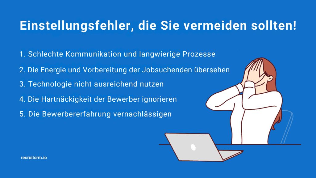 Fehler bei der Rekrutierung