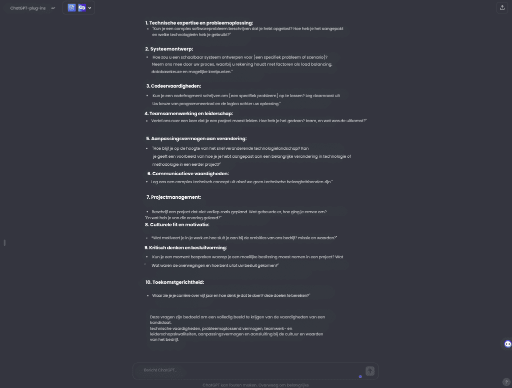 Maak interviewvragen