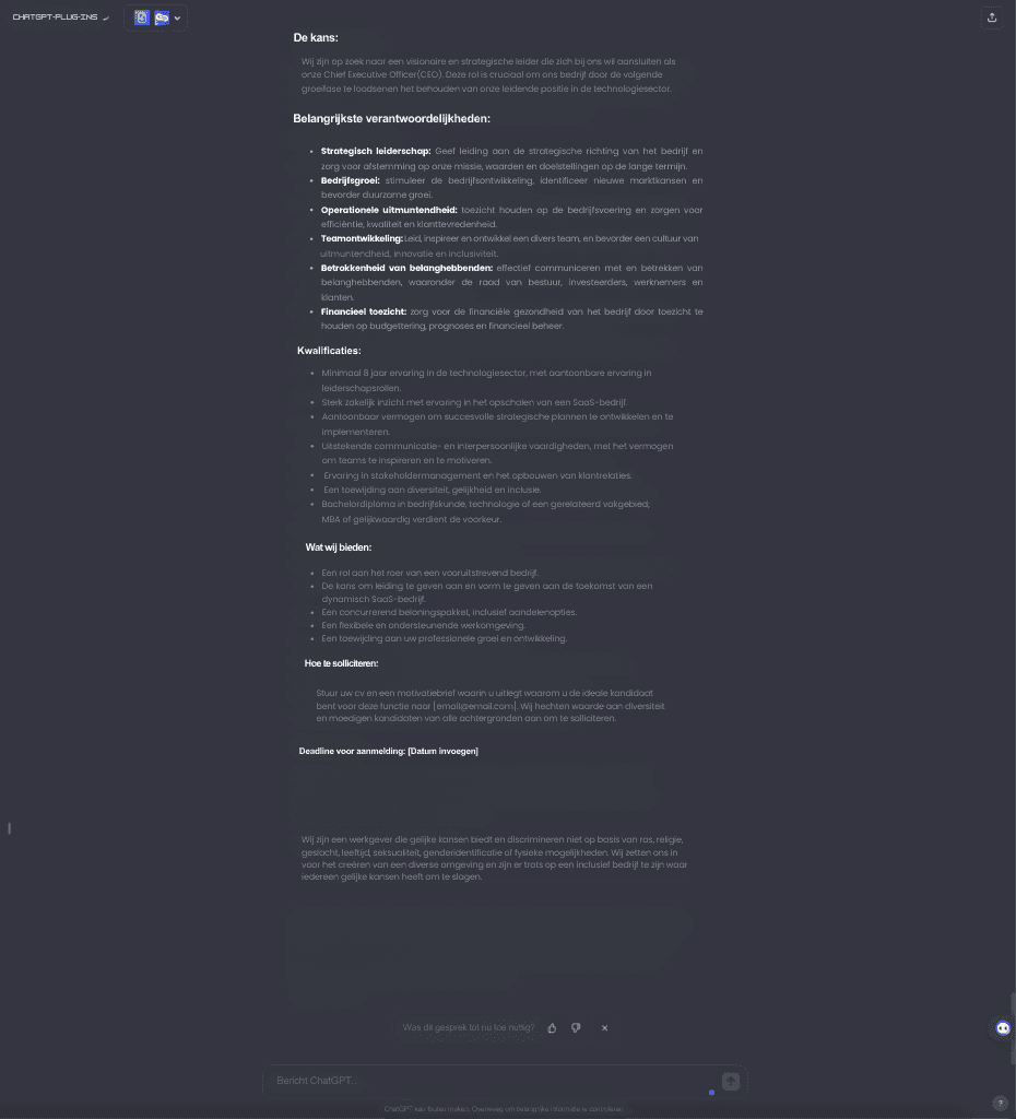 Jobadvertenties schrijven