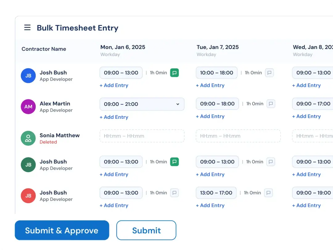 時間の一括入力