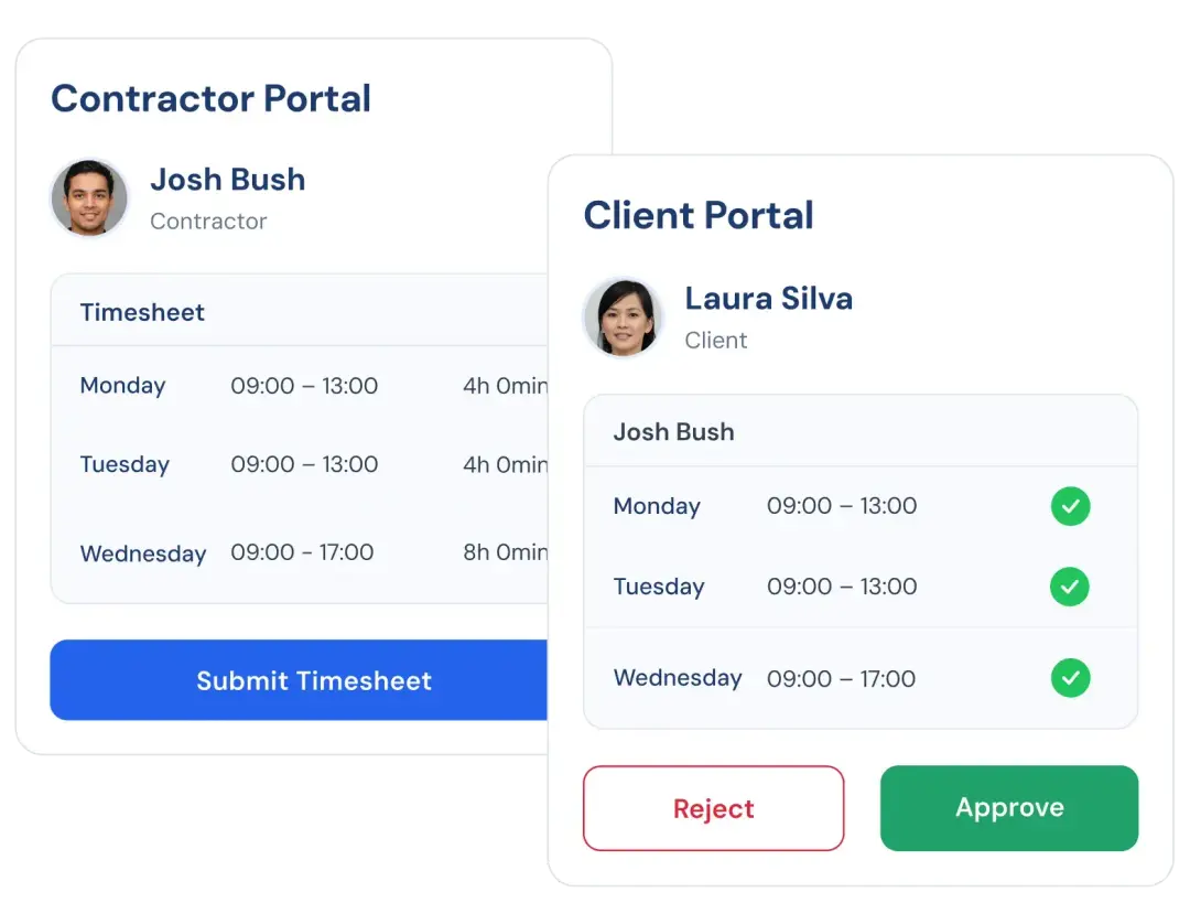 顧客・契約社員向けポータル