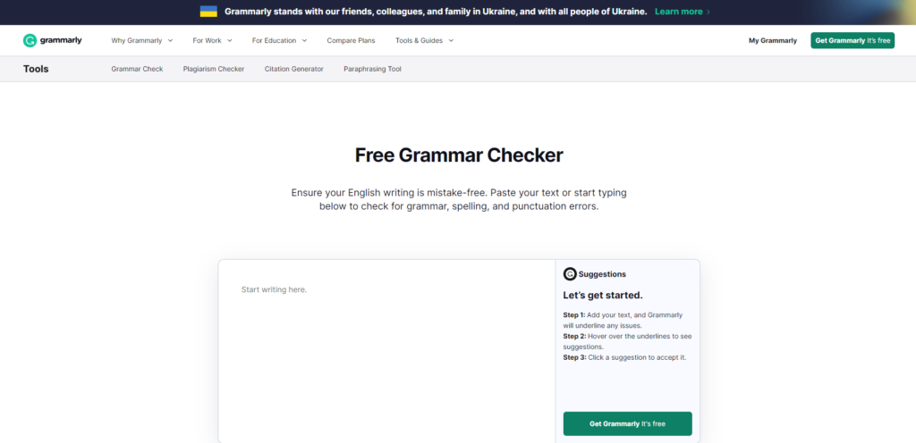 Grammarly - Melhores ferramentas de recrutamento