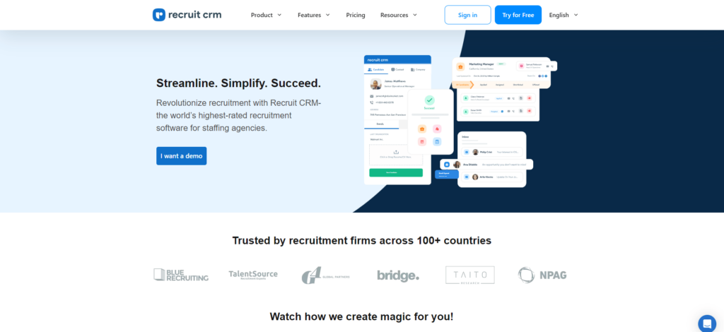 RecruitCRM - Best Recruiting Tools