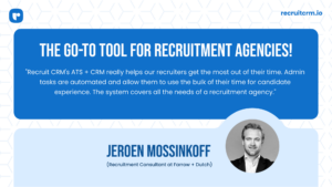 recruit crm klantbeoordelingen Jeroen