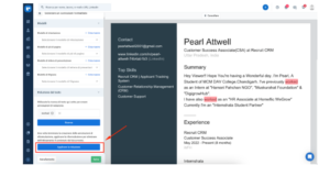 formatta i CV e i curriculum all'interno di Recruit CRM.