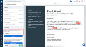 CV’s op met Recruit CRM