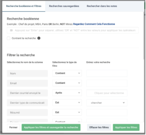 fonctions de CRM