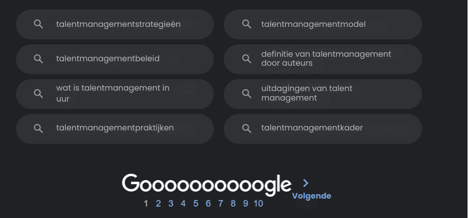 autoaanvullen en verwante zoekopdrachten 