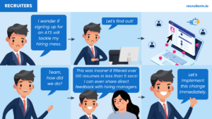 applicant tracking system benefits infographic