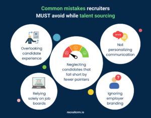 mistakes in applicant sourcing