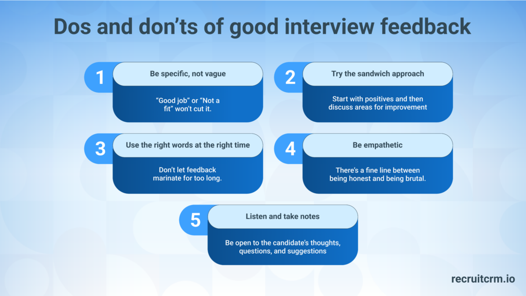 The ultimate interview feedback guide