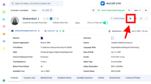 Candidate matching steps in Recruit CRM's AI recruiting software