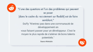 Recrutement sur Reddit