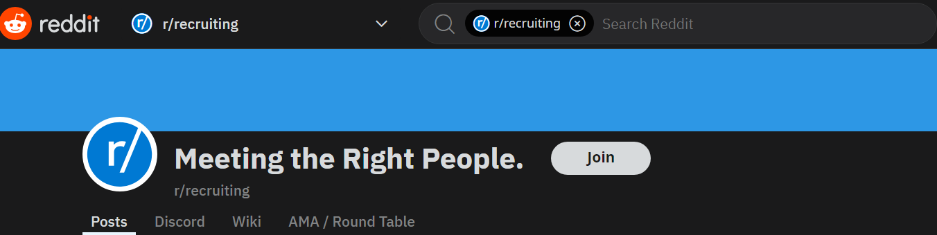 在reddit上招聘