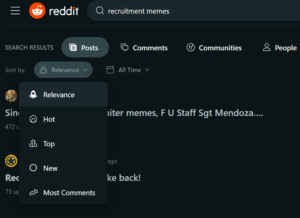 Recrutement sur Reddit