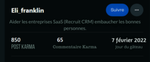 Recrutement sur Reddit