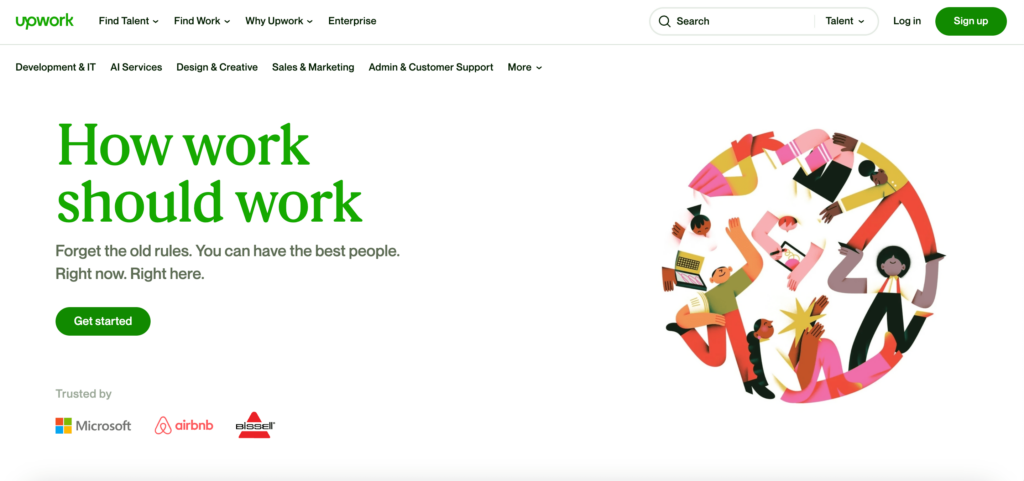 Upwork to hire freelancers