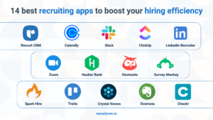 infographic on recruiting apps 