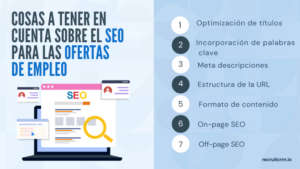 COSAS A TENER EN CUENTA SOBRE EL SEO PARA LAS OFERTAS DE EMPLEO