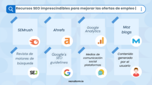 Recursos SEO imprescindibles para mejorar las ofertas de empleo |