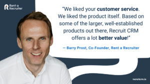 Recruit CRM Bewertung von Barry Prost