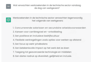 dialogen met aanwervende