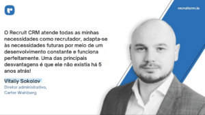 opiniões de clientes do Recruit CRM