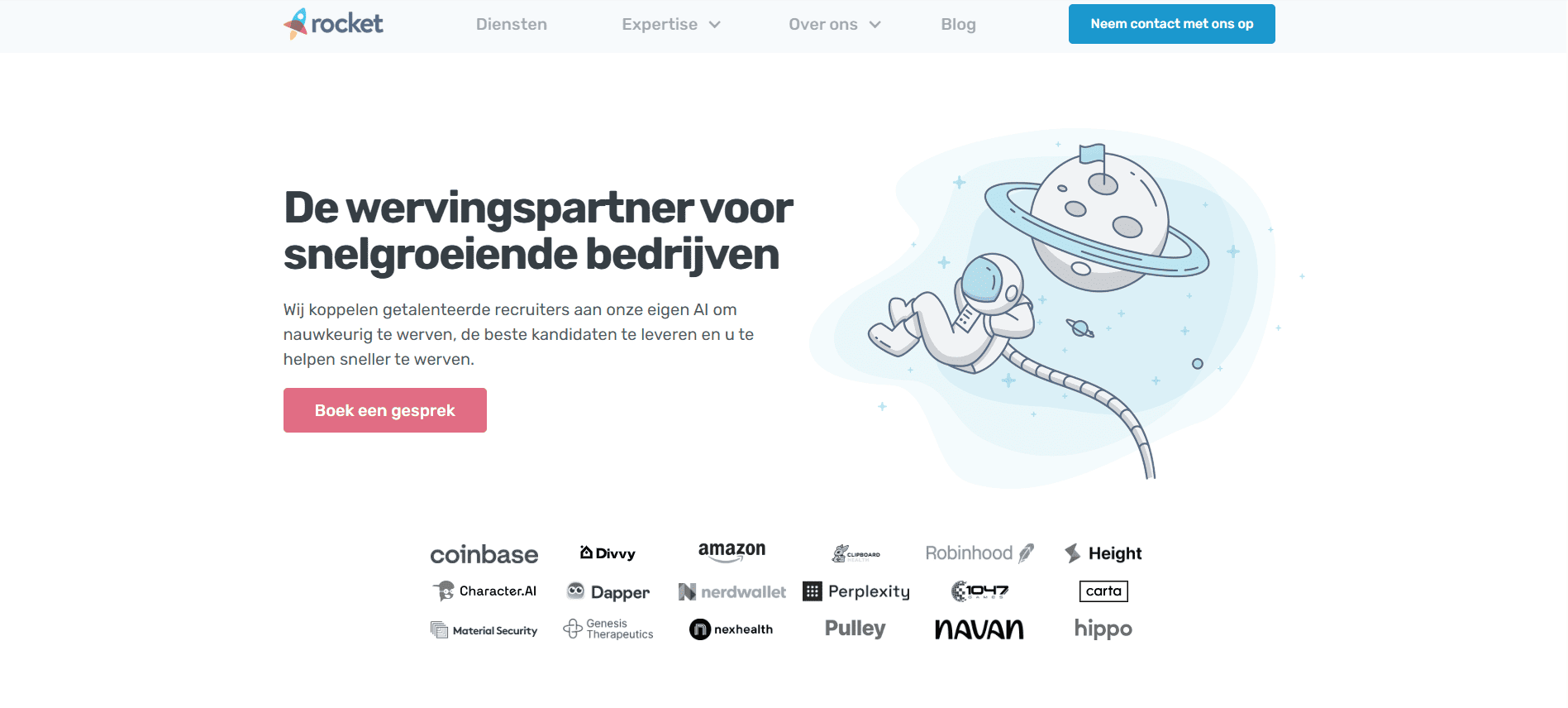 Maak een wervingswebsite