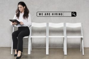 A recruiter drafting a job advertisement