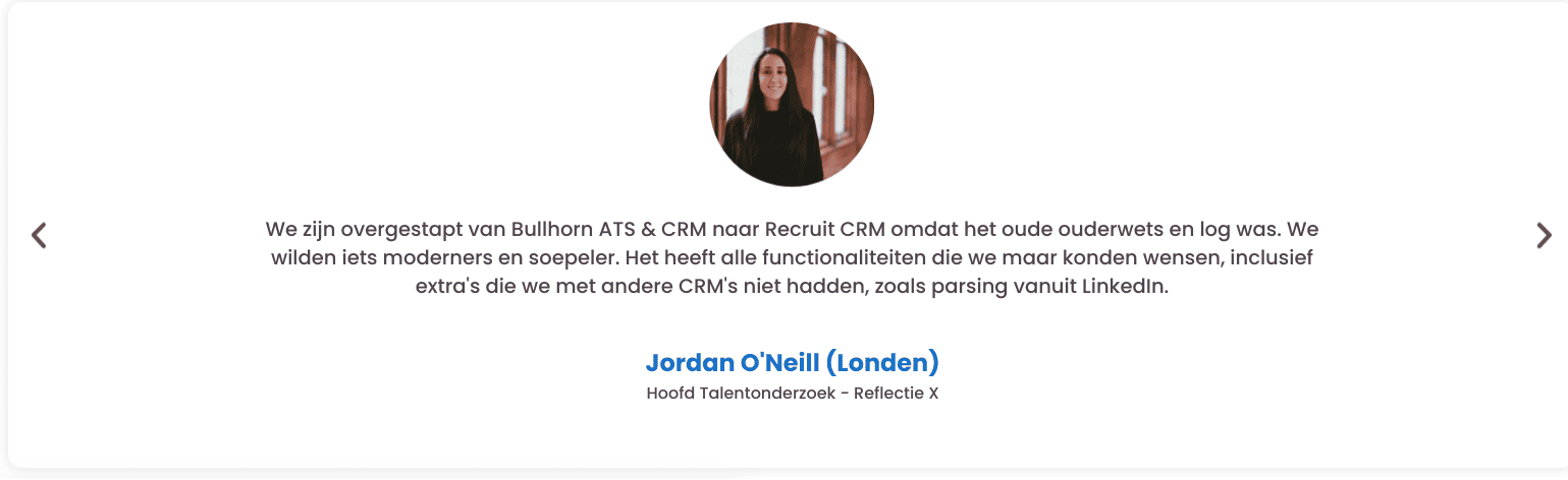 Testimonials aanmoedigen