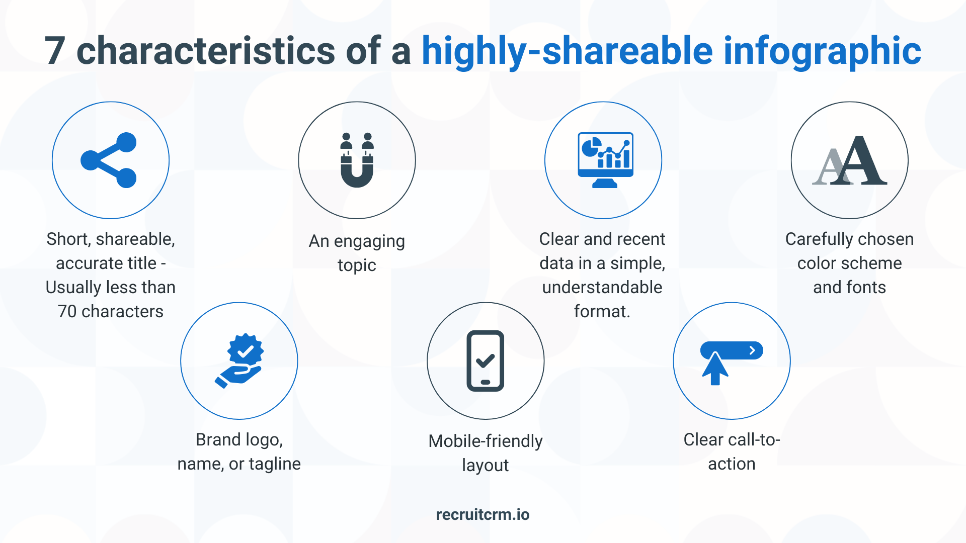 7 characteristics of a highly-shareable infographic