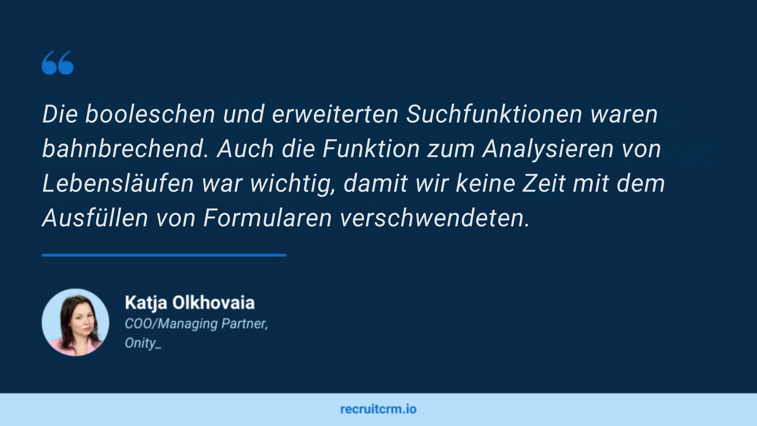 onity und recruit crm Automatisierung von Arbeitsabläufen bei der Personalbeschaffung