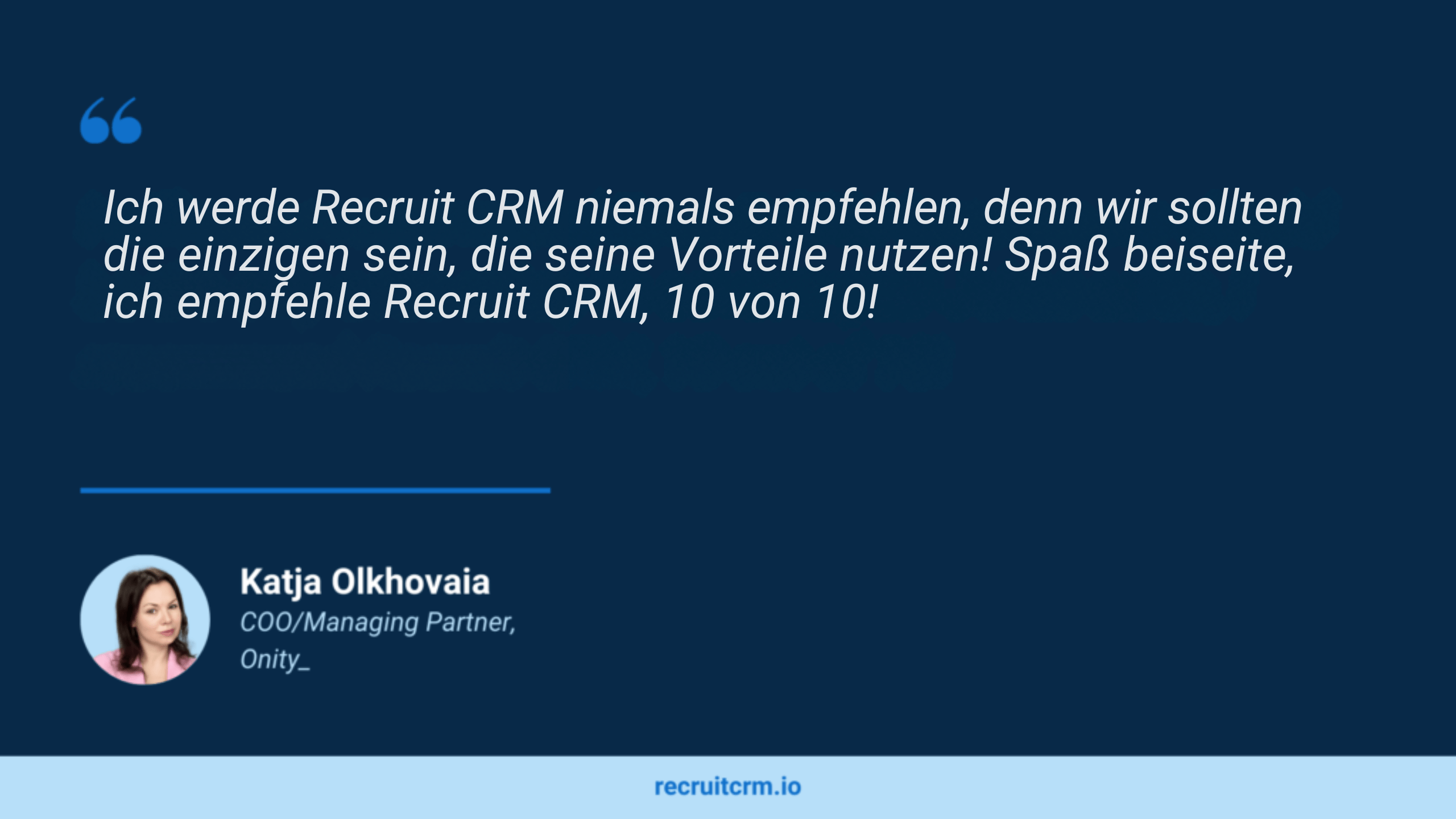 onity und recruit crm Automatisierung von Arbeitsabläufen bei der Personalbeschaffung