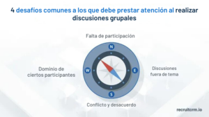 4 desafíos comunes a los que debe prestar atención al realizar discusiones grupales