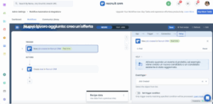 Faccia carriera con l’automazione del flusso di lavoro tutto in uno di Recruit CRM