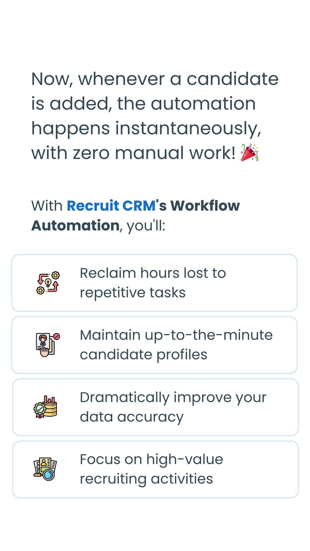 Try out Recruit CRM's Workflow Automation TODAY - Recruit CRM