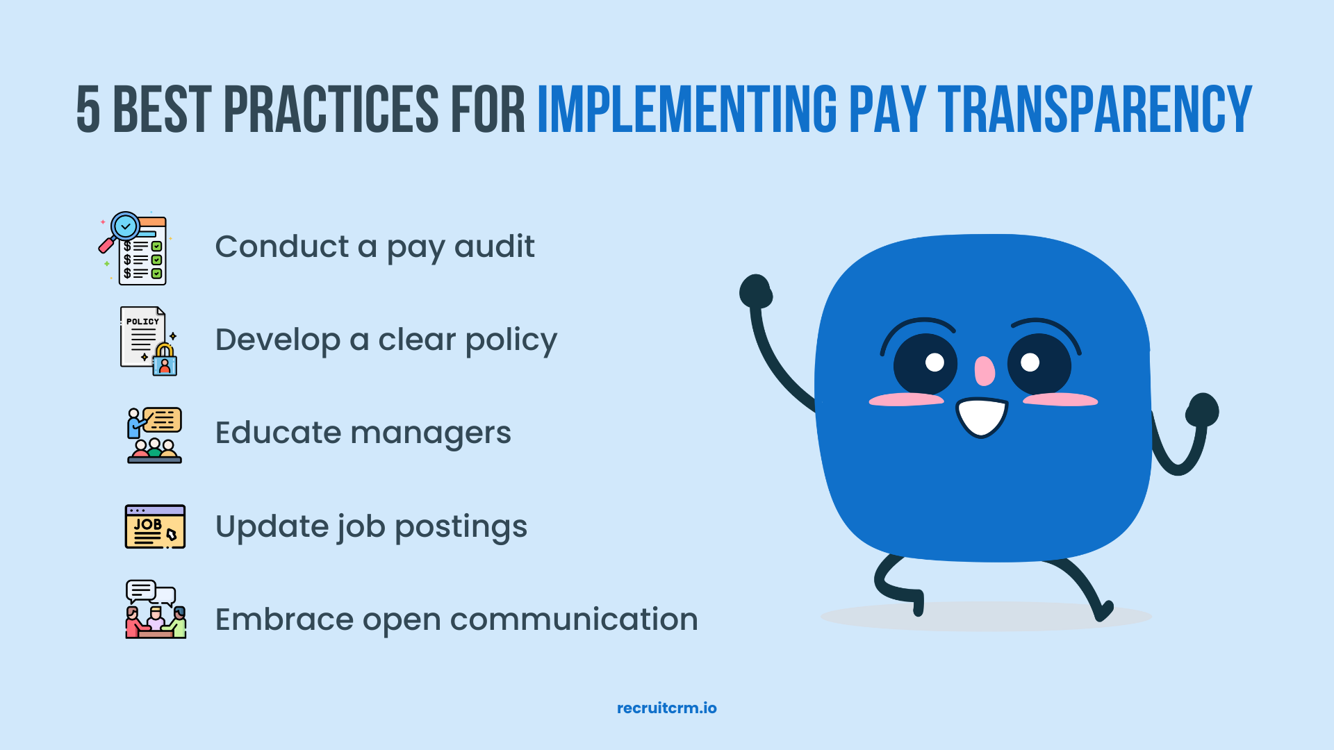 steps to implement pay transparency