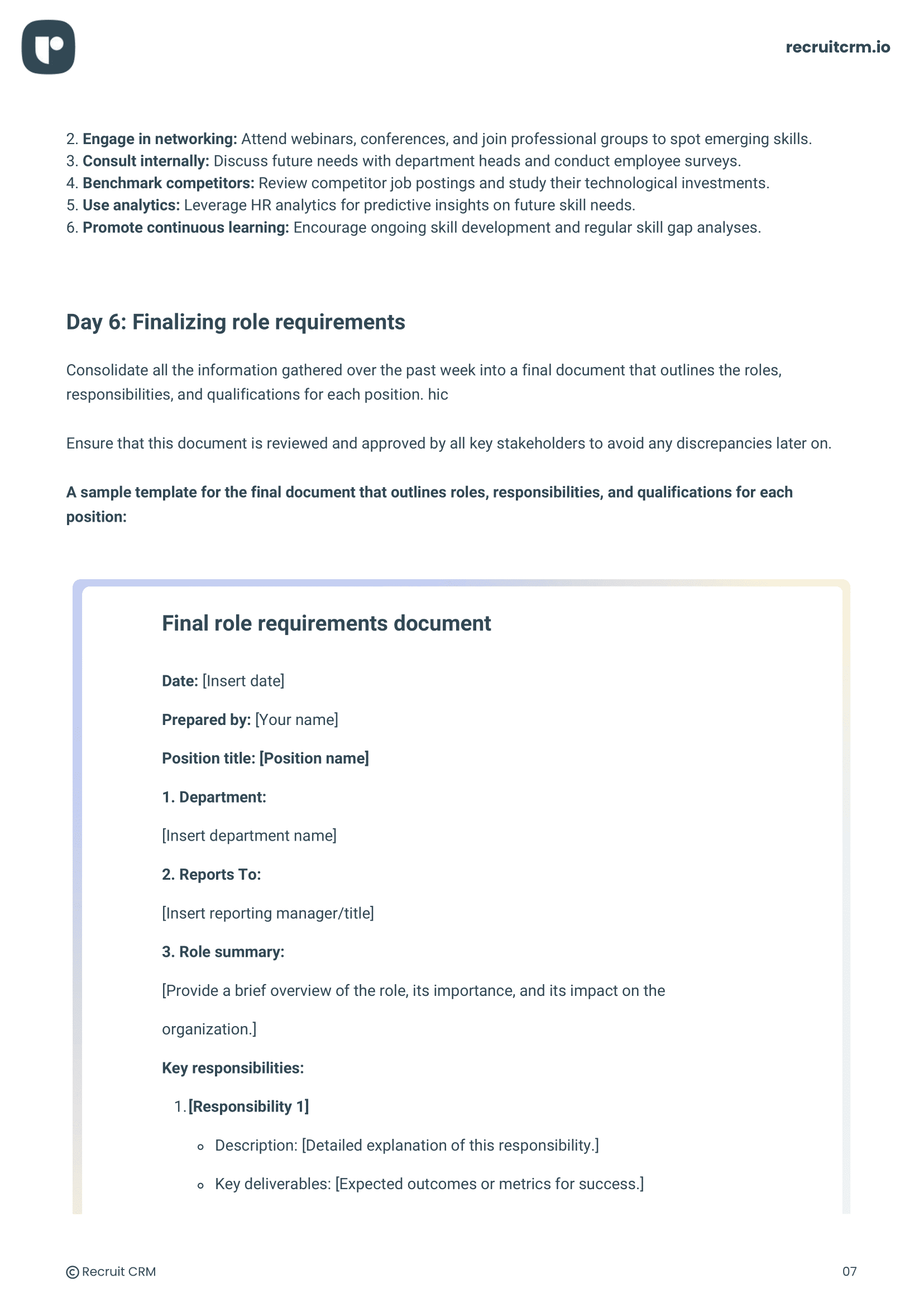 role-requirements
