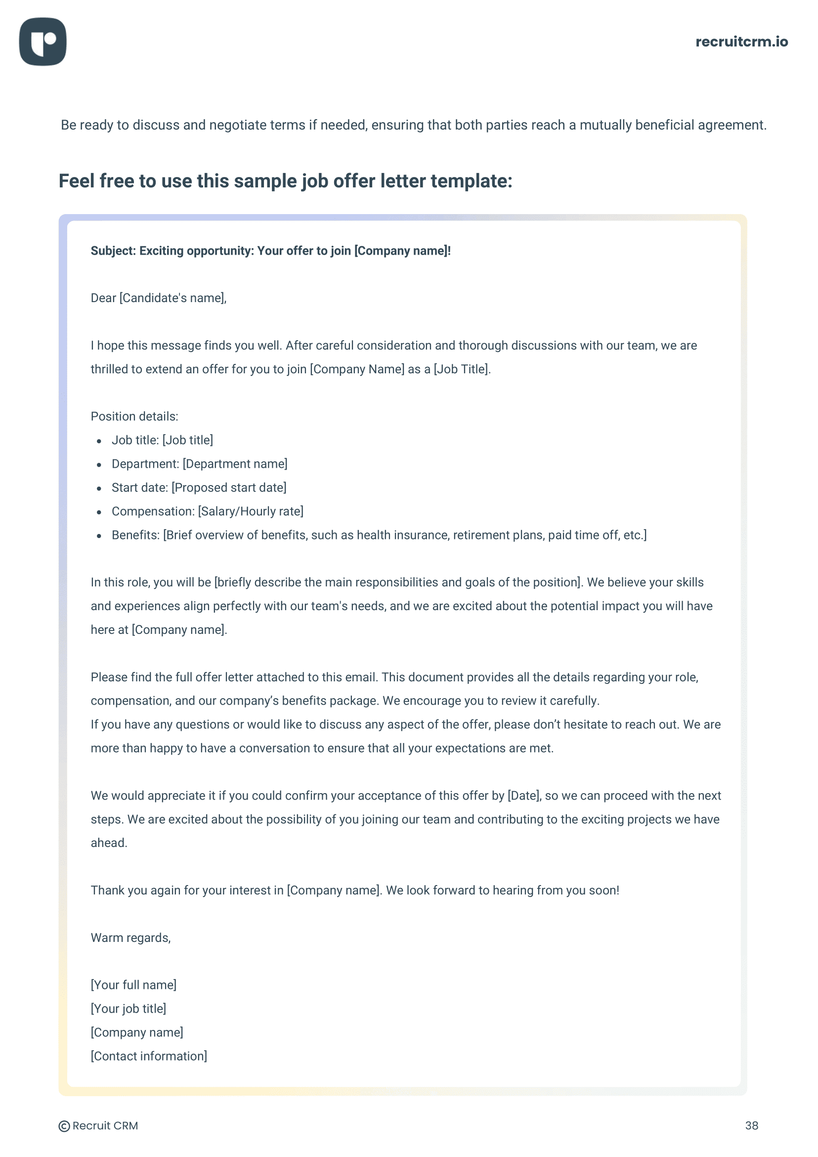 job-offer-template