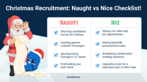 ideal christmas checklist for recruiters