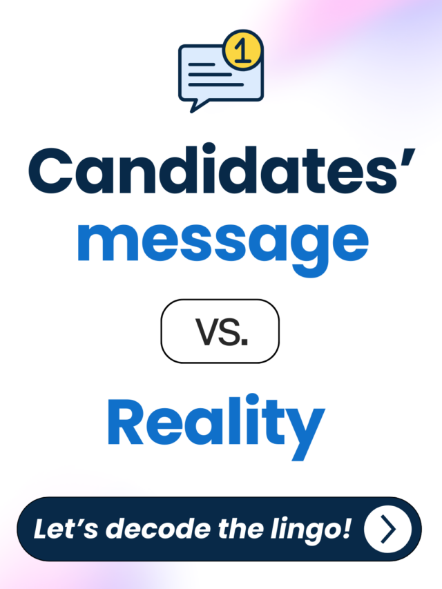 Which type of candidates’ messages are in your inbox: Real or ..?