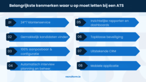 moet letten in een sollicitantvolgsysteem