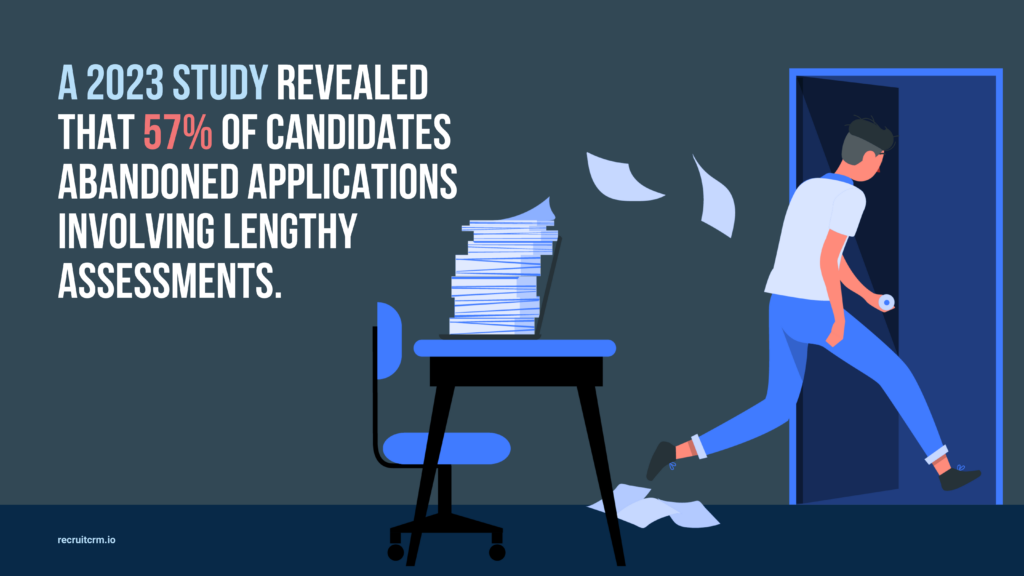 A statistic on a lengthy hiring process 