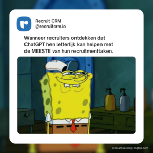recruiters kunnen gebruiken om AI te trainen & werkdruk 