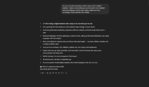 Social media promotion chatgpt prompt 