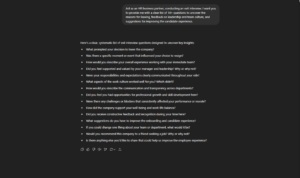 exit interview chatgpt prompt